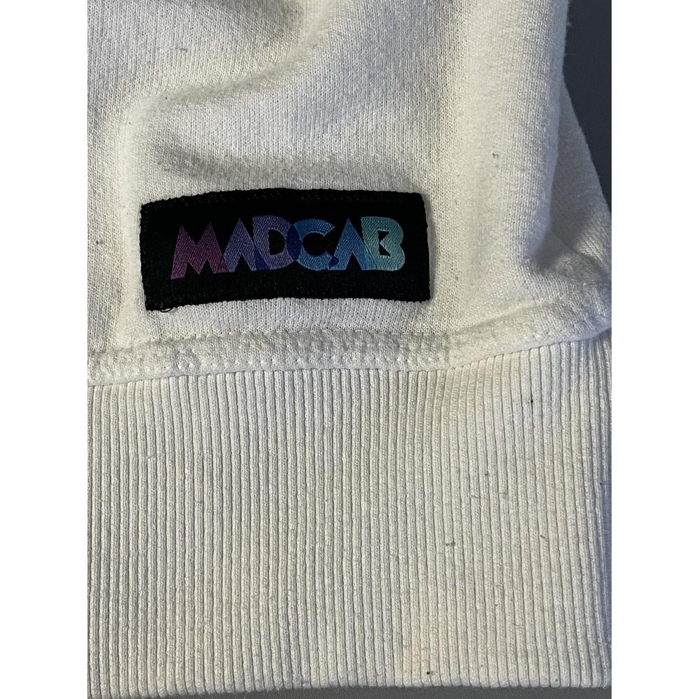 Champion Sweatshirt Mens XL White Crewneck Cartoon MADCAB Franklin Peanuts - Picture 5 of 14